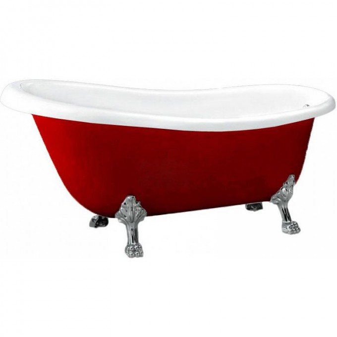 Акриловая ванна BELBAGNO BB04-ROS