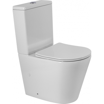 Чаша унитаза BELBAGNO BB2149CP-TOR/SC безободкового со смывом "Торнадо" с сиденьем дюропласт soft close