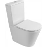 Чаша унитаза BELBAGNO FLAY-R безободкового с сиденьем дюропласт soft close P-trap BB2149CPR/SC
