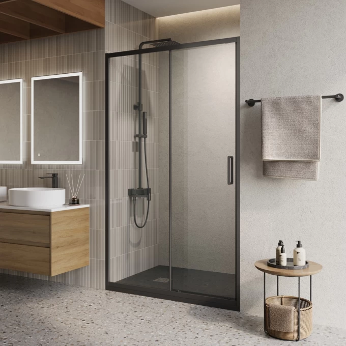 Душевая дверь BELBAGNO LUCE-BF-1-120-C-NERO Душевая дверь BELBAGNO LUCE-BF-1-120-C-NERO