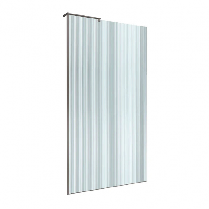 Душевая перегородка BELBAGNO 1000x2000 мм Оружейная сталь UNO-L-1-TB-100-FL-GM