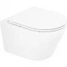 Подвесной безободковый унитаз с сиденьем микролифт BELBAGNO TRE BB8001CHR/SC