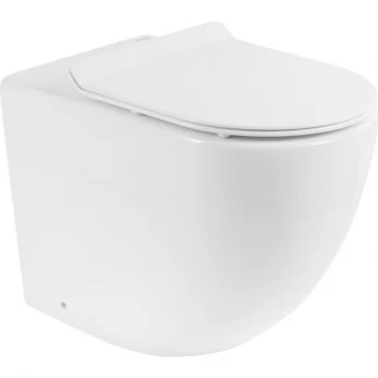 Приставной безободковый унитаз BELBAGNO SFERA-R BB2141CBR